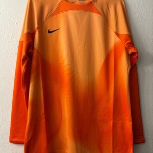 Nike Dri-FitADV Gardien 4 Orange Long Sleeve Goalkeeper Training Jersey Sz Large